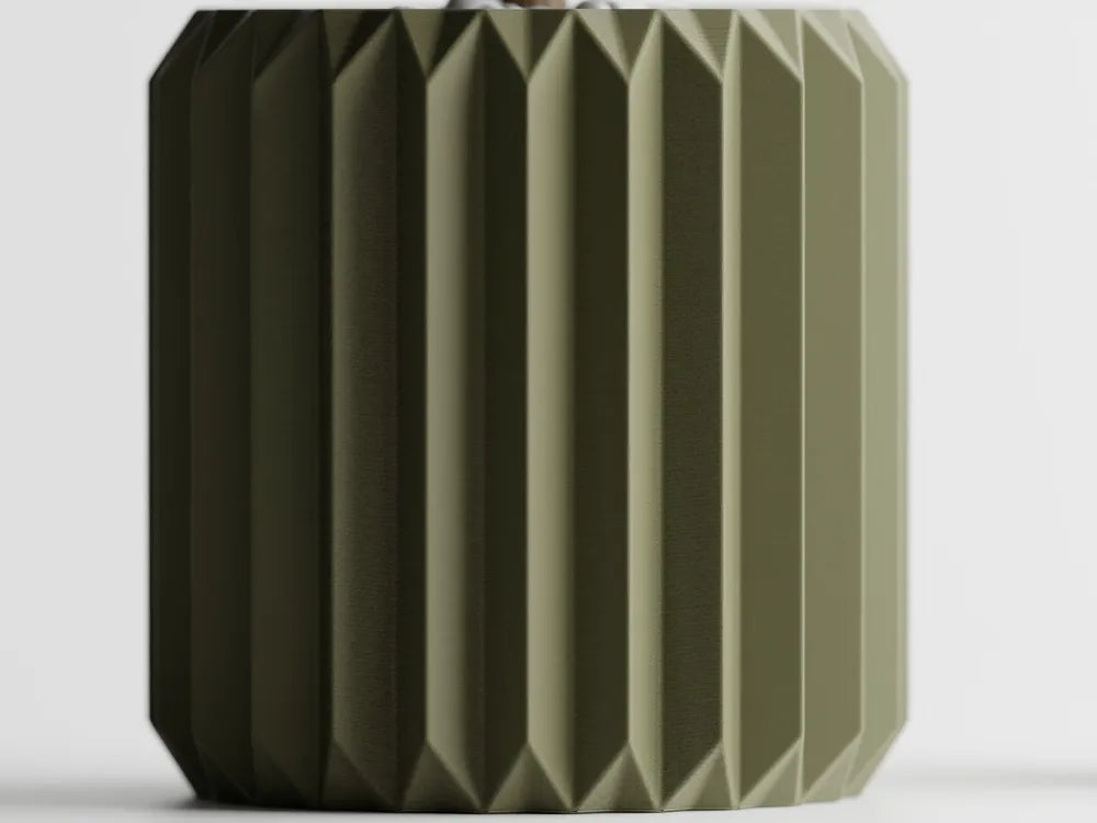 Ribbed Triangle Plant Pot