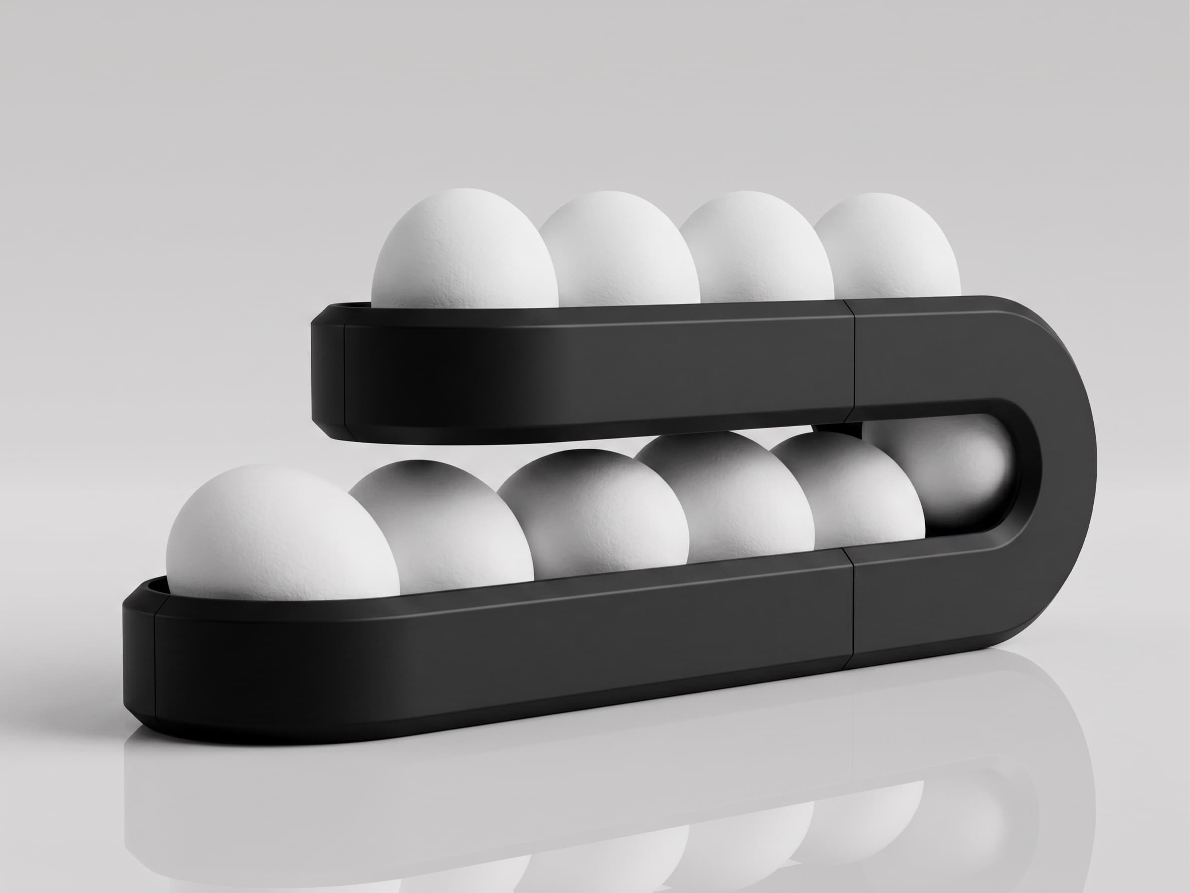 Gravity-Fed 10-Egg Storage Dispenser — image 1 of 1